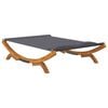 vidaXL Outdoor Lounge Bed 165x188.5x46 cm Solid Bent Wood Anthracite