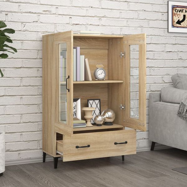 vidaXL Highboard Sonoma Oak 70x31x115 cm Engineered Wood