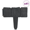 vidaXL Lawn Fence Stone Look 41 pcs Plastic 10 m