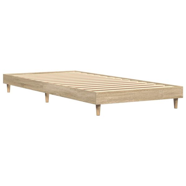 vidaXL Bed Frame without Mattress Sonoma Oak 90x200 cm Engineered Wood