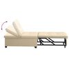 vidaXL Pull Out Sofa Bed Cream 194 x 50 x 82 cm Plywood