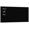 vidaXL Wall-mounted Magnetic Board Black 100x50 cm Tempered Glass