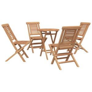 vidaXL Garden Set 3 pcs Brown Soild Teak Wood