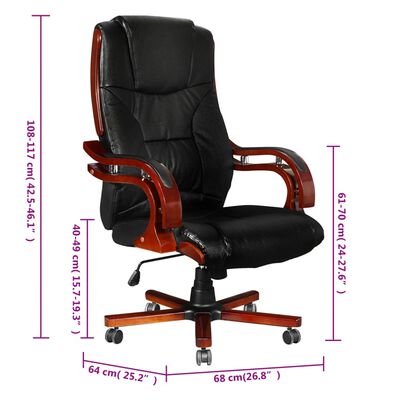 Leather executive chair high back