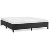 vidaXL Bed Frame without Mattress Black 180x200 cm Super King Faux Leather
