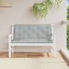 vidaXL Garden Bench Cushions 2 pcs Melange Light Grey 120x50x7 cm Fabric