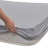 vidaXL Bed Sheets Grey 210 x 190 cm Cotton