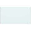vidaXL Kitchen Backsplash Milk 100 x 60 cm Tempered Glass