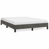 vidaXL Bed Frame without Mattress Dark Grey 140x200 cm Velvet