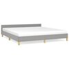 vidaXL Bed Frame without Mattress Light Grey 180x200 cm Fabric