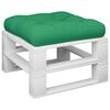 vidaXL Pallet Cushion Green 50x50x12 cm Fabric