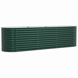 vidaXL Raised Bed Green 320 x 80 x 81 cm Steel