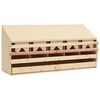 vidaXL Chicken Laying Nest | Brown and natural wood colour