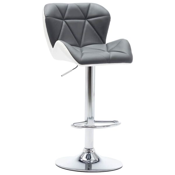 vidaXL Bar Stool Grey 44 x 48 x 105.5 cm Faux Leather