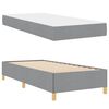 vidaXL Bed Frame with Mattress Light Grey 90 x 200 cm Fabric