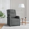 vidaXL Recliner Chair Dark Grey Fabric
