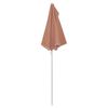 vidaXL Garden Half Parasol with Pole 180x90 cm Terracotta