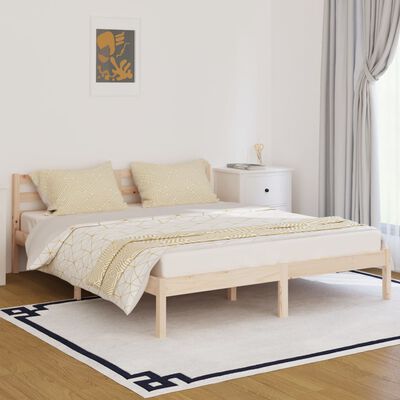 vidaXL Bed Frame without Mattress Solid Wood Pine 160x200 cm