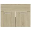 vidaXL 2 Piece Bathroom Furniture Set Sonoma Oak Engineered Wood