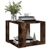 vidaXL Coffee Table Smoked Oak 40x40x30 cm Engineered Wood