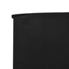vidaXL 3-panel Wind Screen Fabric 400x120 cm Black