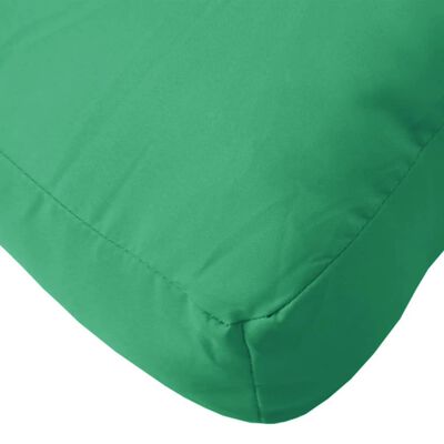 vidaXL Pallet Cushion Green 60x60x12 cm Fabric