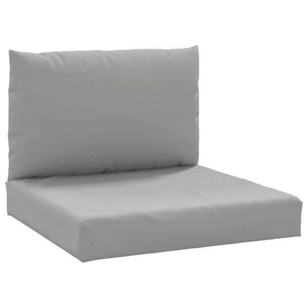 vidaXL Pallet Cushions 2 pcs Grey Oxford Fabric