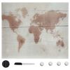 vidaXL Wall Mounted Magnetic Board Glass 40x40 cm