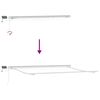 vidaXL Retractable Awning Manual Blue and White 500 x 300 cm