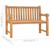 vidaXL Garden Bench Brown 120 x 69 x 92 cm Solid Teak Wood