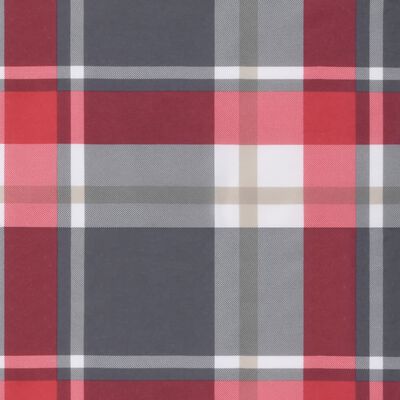 vidaXL Pallet Cushion Red Check Pattern 58x58x10 cm Fabric