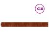 vidaXL Lawn Edgings 10 pcs 10x103 cm Flexible Corten steel