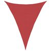vidaXL Sunshade Sail 160 g/m&sup2; Red 3x4x4 m HDPE