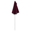 vidaXL Garden Half Parasol with Pole 180x90 cm Bordeaux Red