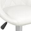 vidaXL Bar Stools 2 pcs White Faux Leather