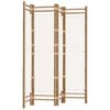 vidaXL Folding 4-Panel Room Divider 160 cm Bamboo and Canvas