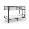 vidaXL Bunk Bed without Mattress Black Metal 90x200cm