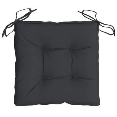 vidaXL Chair Cushions 2 pcs Black 40x40x7 cm Oxford Fabric