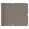 vidaXL Balcony Screen Taupe 75x500 cm Oxford Fabric