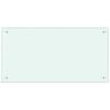 vidaXL Kitchen Backsplash Milk 80 x 40 cm Tempered Glass