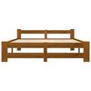 vidaXL Bed Frame without Mattress Honey Brown Solid Pine Wood 120x200cm