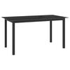 vidaXL Garden Table | Black | Aluminium | Medium | Durable | Garden Table