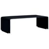 vidaXL Coffee Table Black 98x45x31 cm Tempered Glass