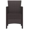 vidaXL Garden Chair 2 pcs Brown 53 x 49 x 85 cm Polypropylene