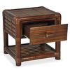 vidaXL Bedside Table 45x45x40 cm Bamboo Dark Brown