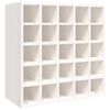 vidaXL Wine Cabinet White 56x25x56 cm Solid Wood Pine