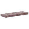 vidaXL Pallet Floor Cushion Cotton 120x40x7 cm Taupe