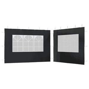 vidaXL Gazebos Anthracite PE and Steel