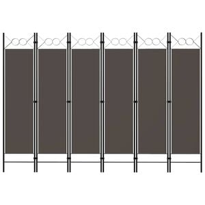 vidaXL 6-Panel Room Divider Anthracite 240x180 cm