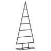 vidaXL Metal Christmas Tree for Decoration Black 90 cm